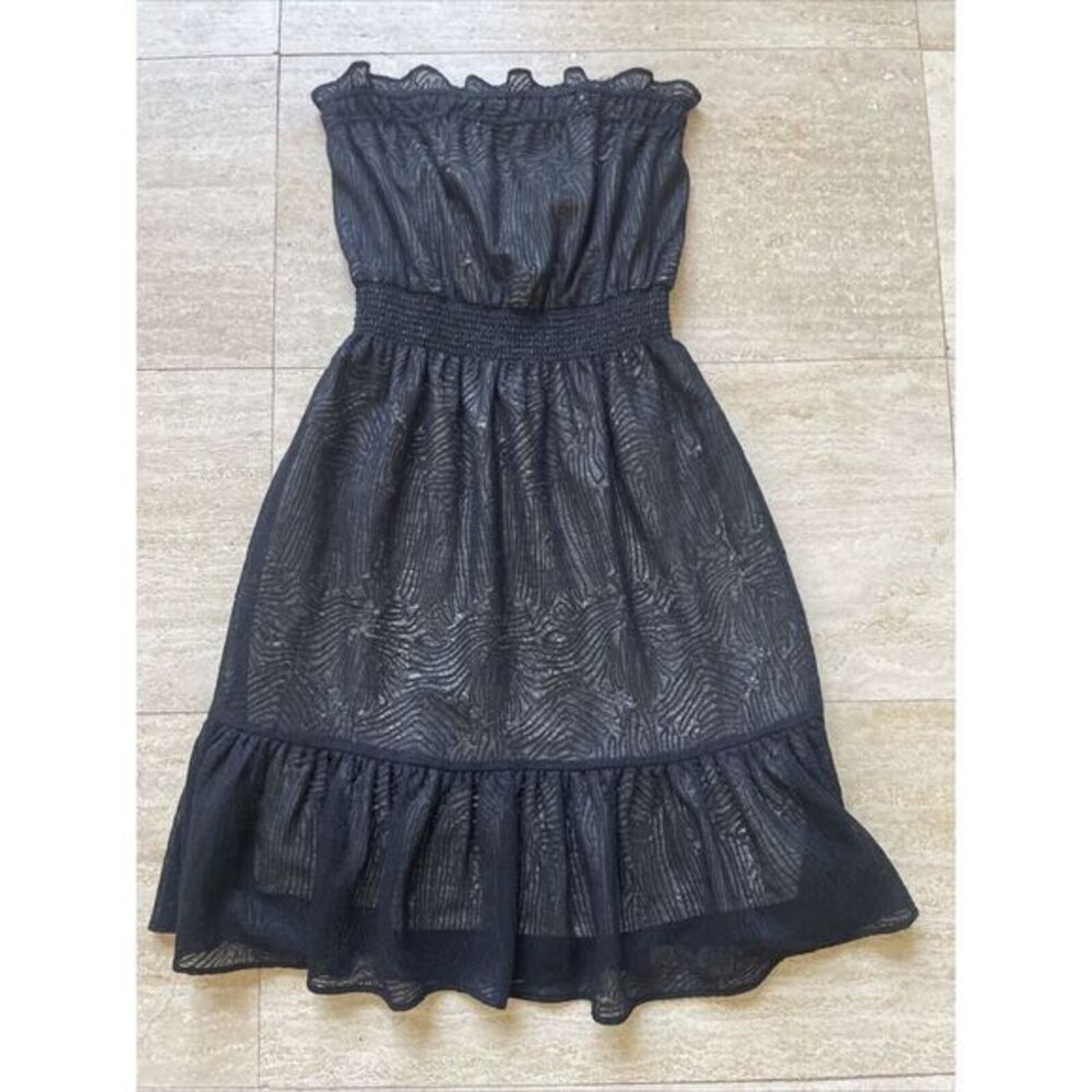 MM Couture by Miss Me Black Lace Overlay Sleeveless Mini Dress Size L